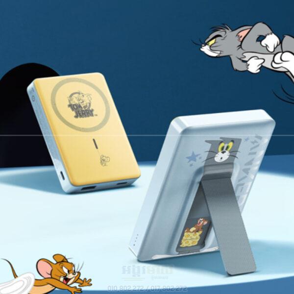 Anker Power Bank MagGo Magnetic Foldable Stand–1,0000mAh Tom and Jerry - Image 4