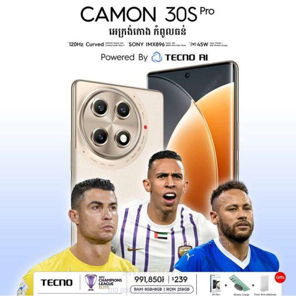 Tecno Camon 30s Pro 128GB|8G+8GB ( In-stock )