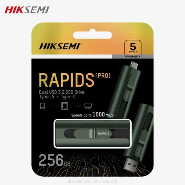 HIKSEMI 256G Rapids Pro Dual USB 3.2 Gen2 Portable SSD Drive (Up to 1000MB/s) - Image 4