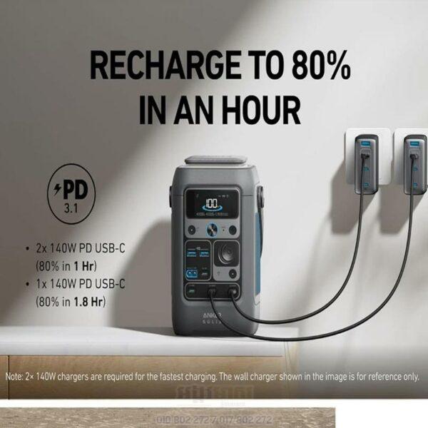 Anker Solix Power Bank Station C300 DC 288Wh 90000mAh 300W - Image 4