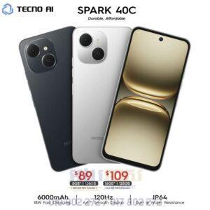 Tecno Spark 40c ធានា១ឆ្នាំ