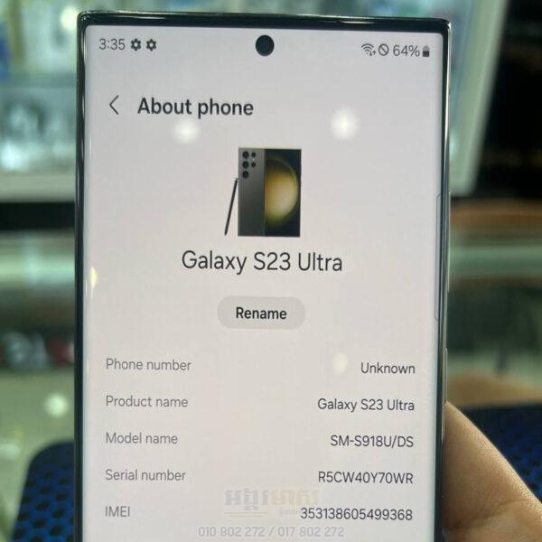 Used Galaxy S23 Ultra 256G+12G (99%) USA SIM1+eSIM - Image 2