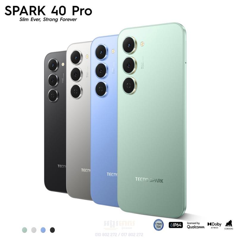 Spark 40 Rear Tecno Spark 40 Pro 256G+16G (In Stock) - Top Leading Phone Shop in Cambodia