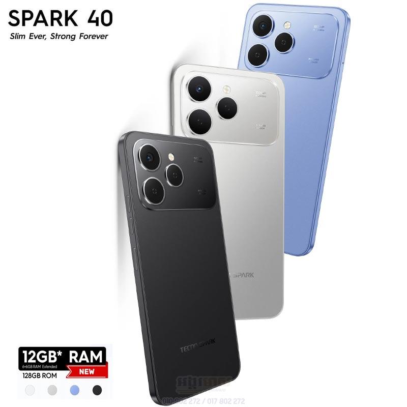 Spark 40 Rear Tecno Spark 40 256G+16G (In Stock) - Top Leading Phone Shop in Cambodia