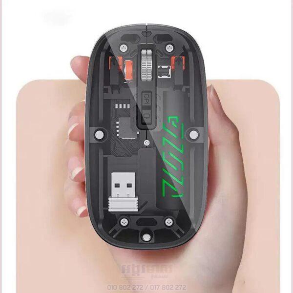 Transparent Bluetooth Mouse Compatible 2.4G Wireless Mouse - Top ...